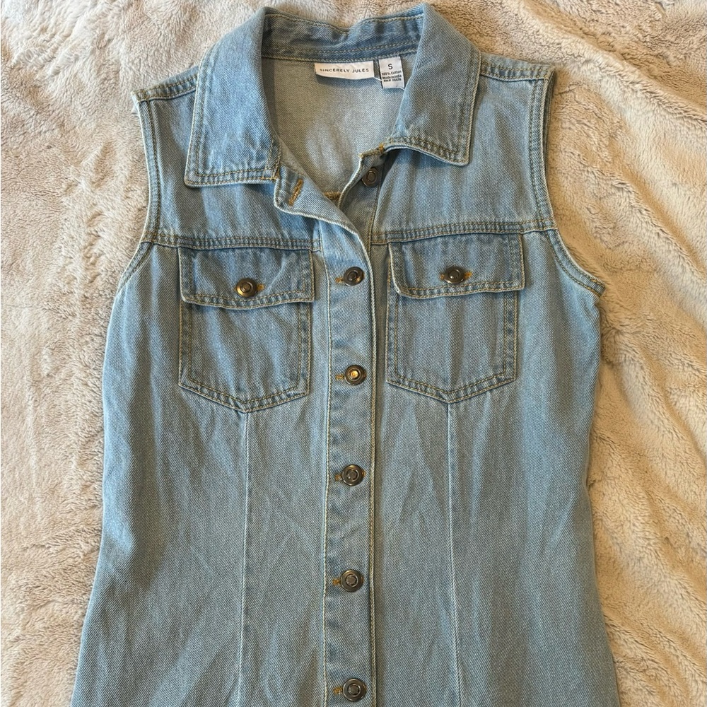 Sincerely Jules Light Blue Denim Dress